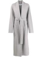 Loewe Long Belted Coat - Grey