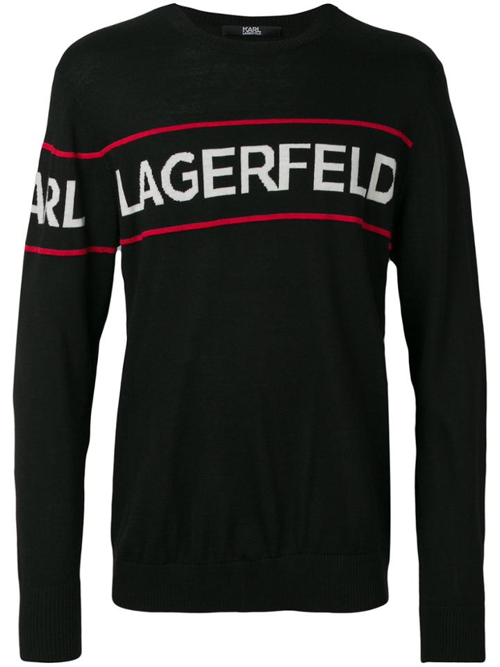 Karl Lagerfeld Kl Logo Sweater - Black