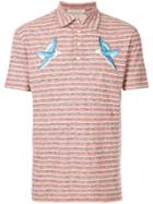 Maison Kitsuné Striped Polo Shirt - Red