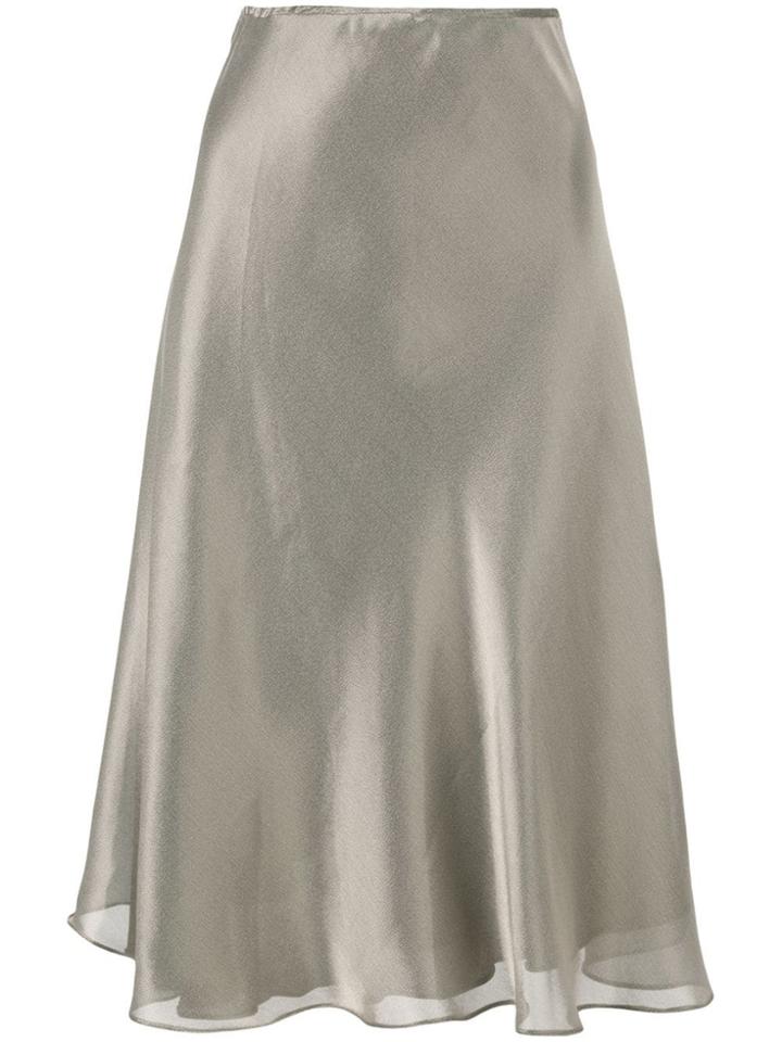 Peter Cohen Fluted Skirt - Silver