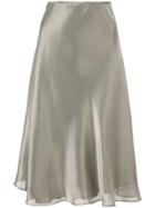 Peter Cohen Fluted Skirt - Silver