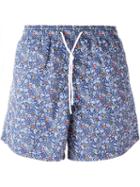 Etro Paisley Print Swim Shorts, Men's, Size: S, Blue, Nylon