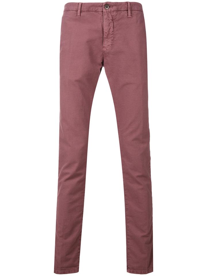 Incotex Slim Chinos - Pink & Purple