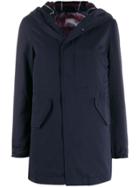 Mr & Mrs Italy Reversible Hooded Coat - Blue