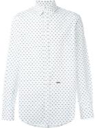 Dsquared2 Aeroplane Print Shirt, Men's, Size: 50, White, Cotton