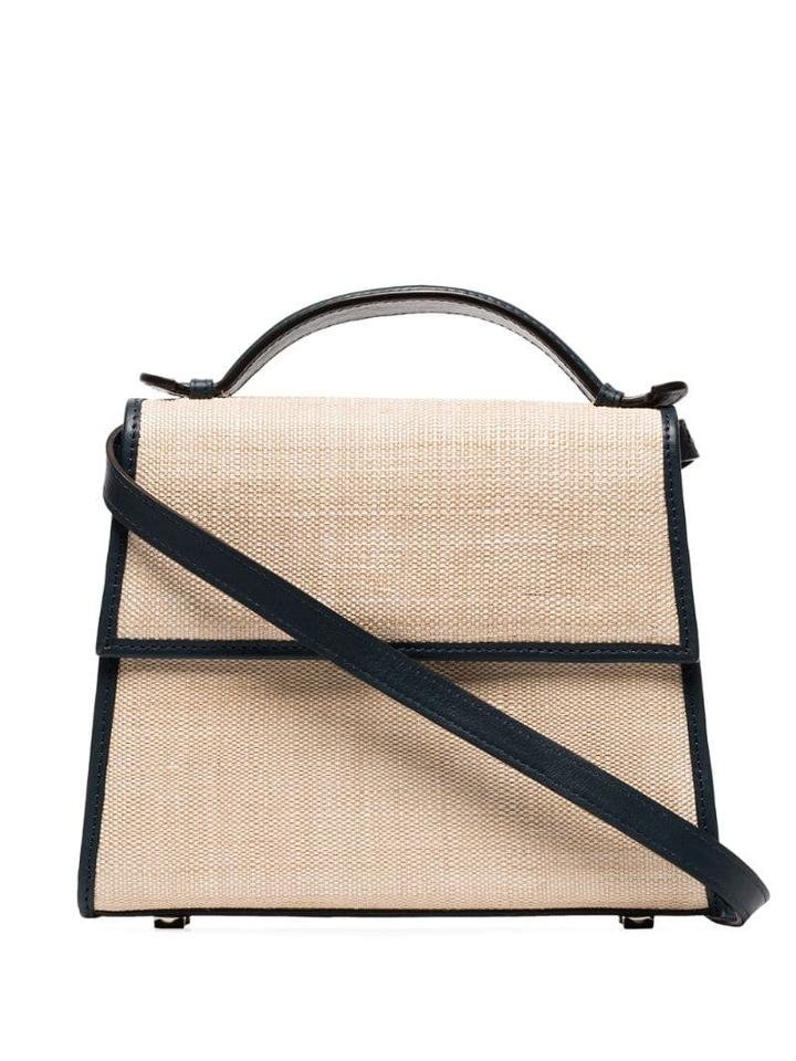 Hunting Season Medium Straw Shoulder Bag - Neutrals