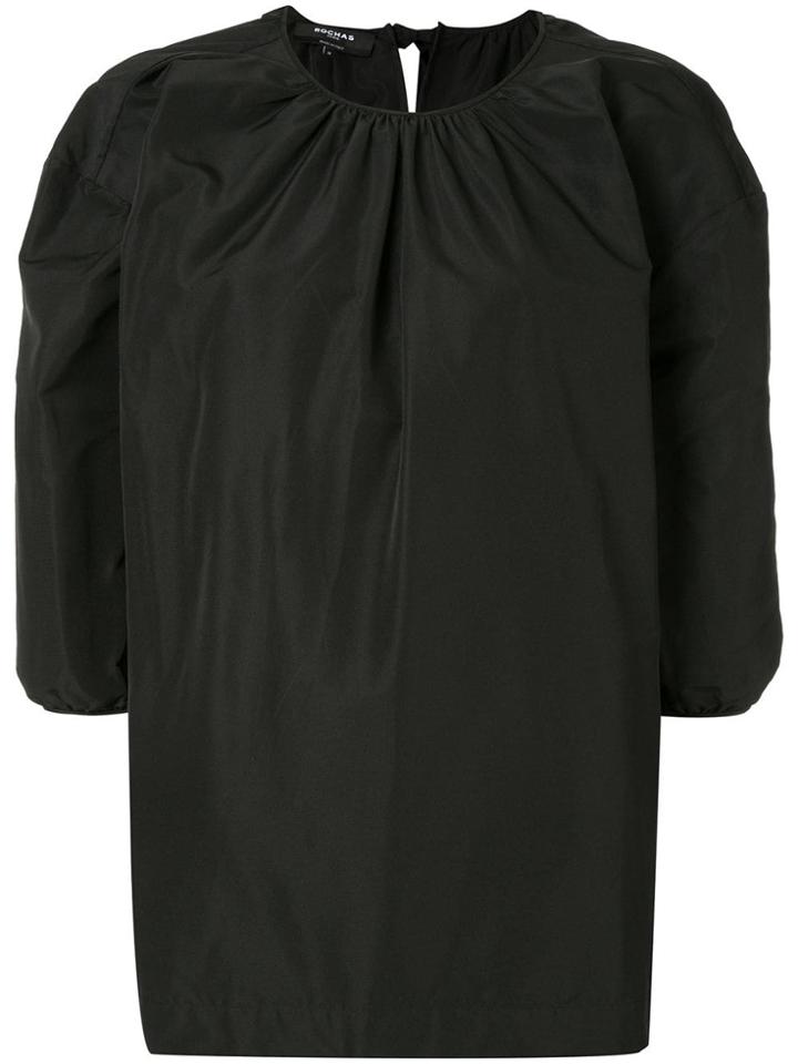Rochas Puff Blouse - Black