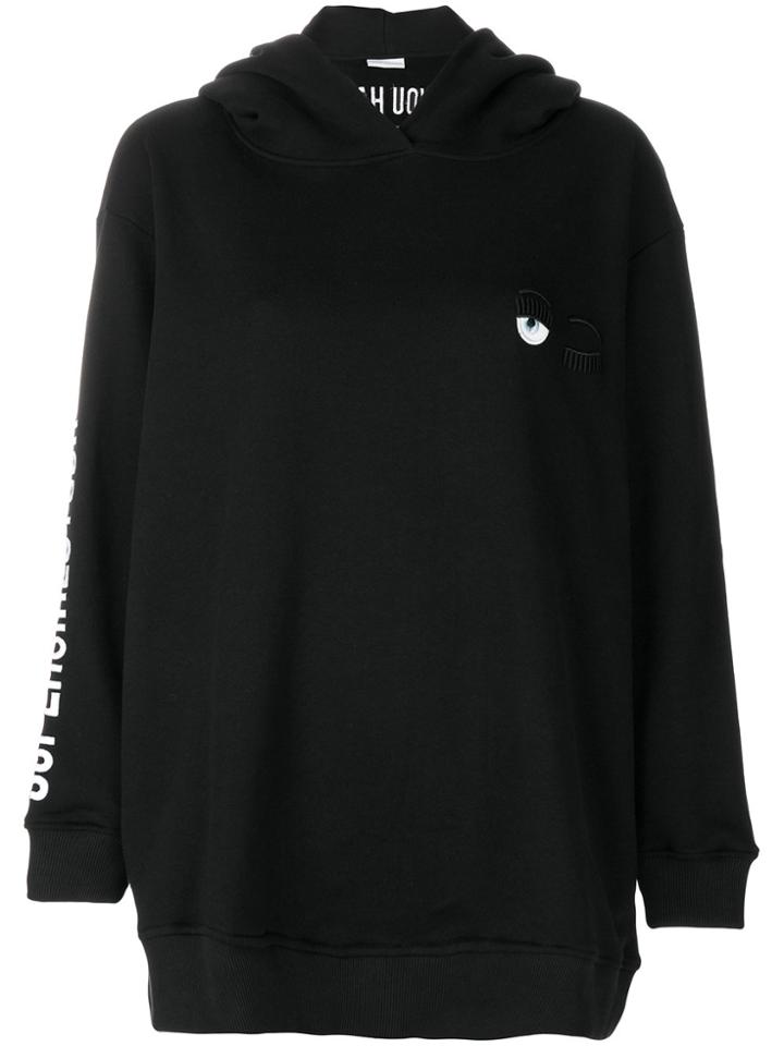 Chiara Ferragni Cute Crazy Supergirl Hoodie - Black