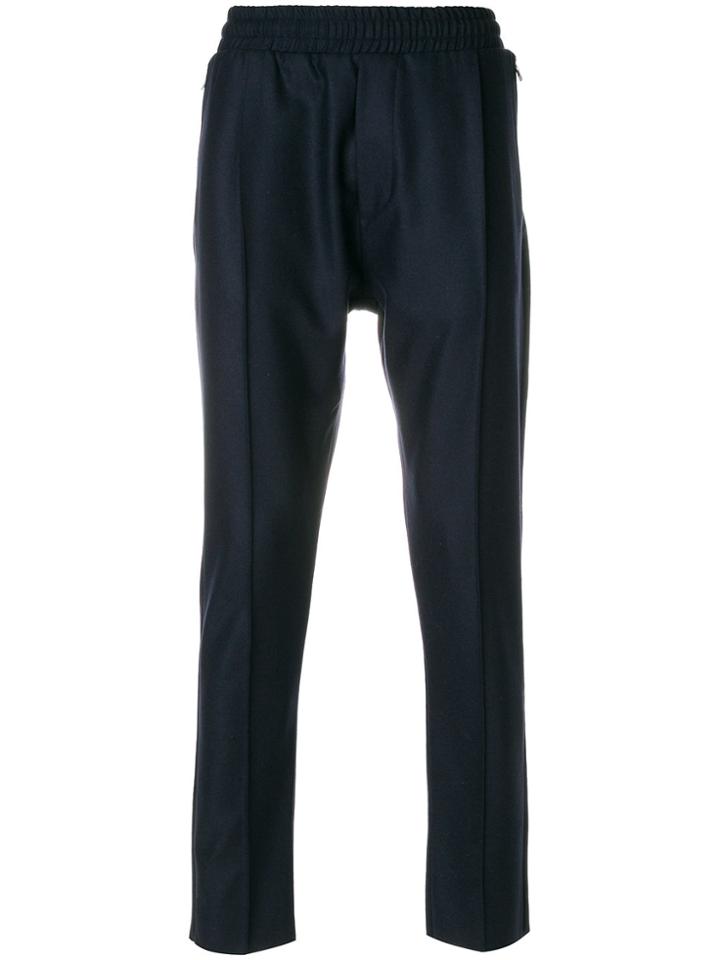 Low Brand Straight Leg Track Pants - Blue