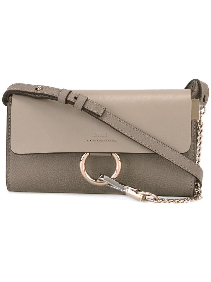 Chloé Faye Crossbody Bag, Women's, Nude/neutrals, Calf Leather