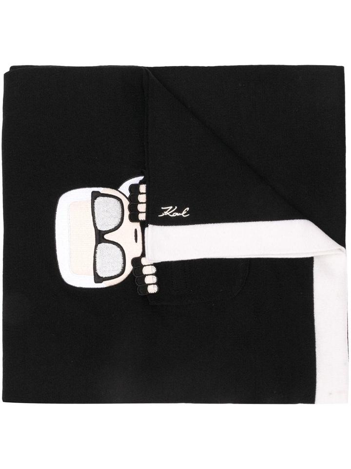 Karl Lagerfeld Ikonik Pocket Scarf - Black
