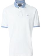 Hackett Contrast Collar Polo Shirt, Men's, Size: S, White, Cotton