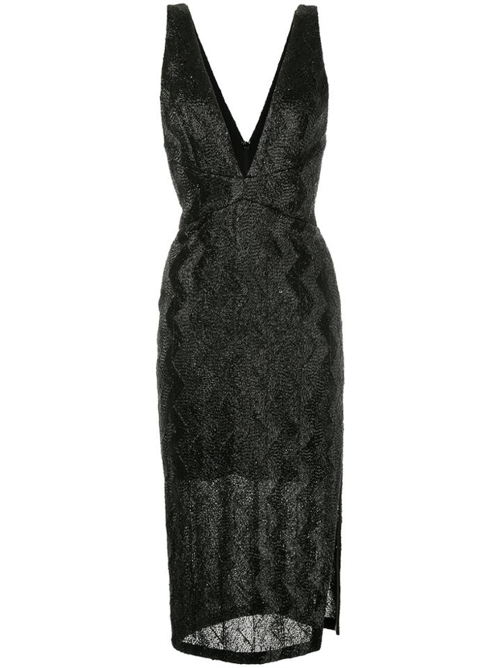 Manning Cartell No Filter Plunge Dress - Black