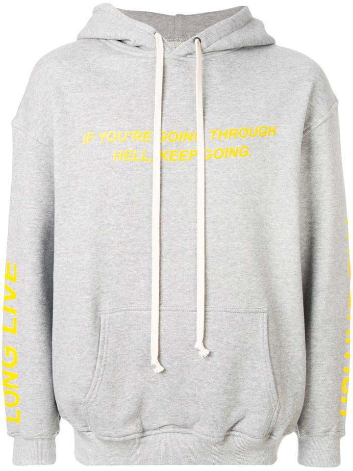 Represent Heel Hoodie - Grey
