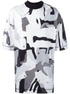 Études Abstract Print T-shirt, Men's, Size: Small, Grey, Cotton