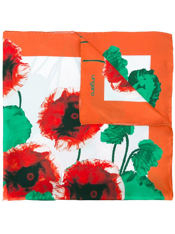 Printed Scarf - Women - Silk - One Size, Silk, Emanuel Ungaro