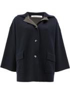 Lamberto Losani Cropped Sleeve Coat - Blue