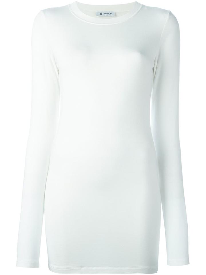 Dondup 'brownvil' T-shirt, Women's, Size: Medium, White, Spandex/elastane/viscose