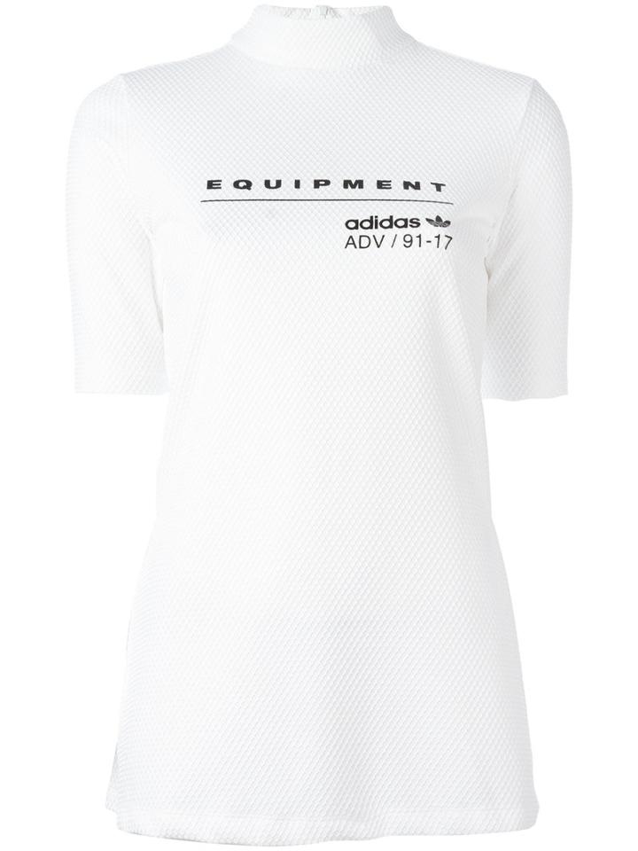 Adidas Short Sleeve Mesh T-shirt, Women's, Size: 36, White, Polyester/spandex/elastane