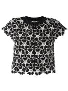 Alice+olivia Amaris Top, Size: 0, Black, Polyester/silk/spandex/elastane