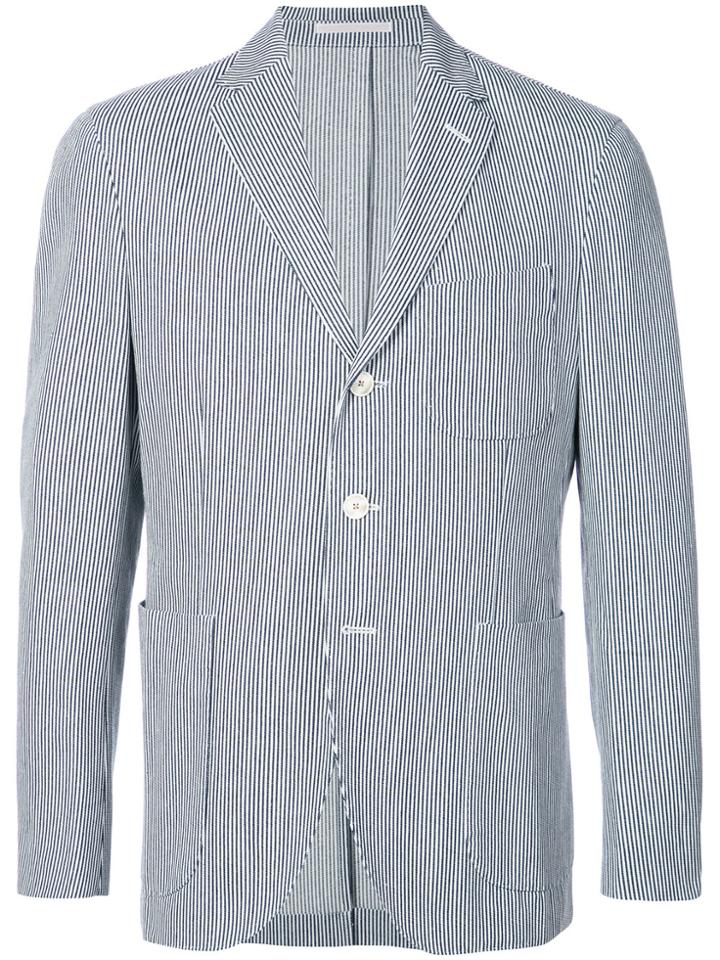 Holiday Pinstripe Blazer - Blue