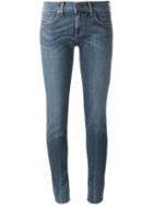 Rag & Bone /jean Keiko Trim Detail Skinny Jeans, Women's, Size: 28, Blue, Cotton/polyurethane