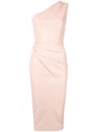 Alex Perry Corbin Leather Dress - Pink