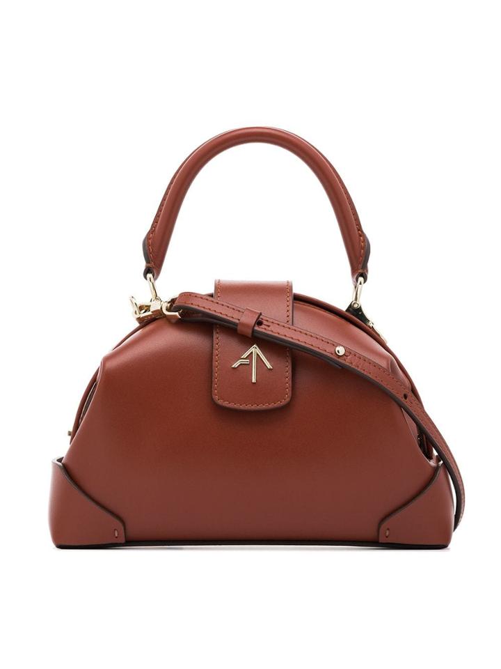 Manu Atelier Demi Crossbody Bag - Brown
