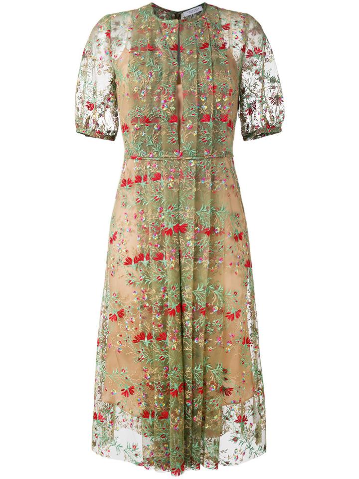 Gabriela Hearst - Floral Print Dress - Women - Silk/cotton/polyester - 40, Women's, Green, Silk/cotton/polyester