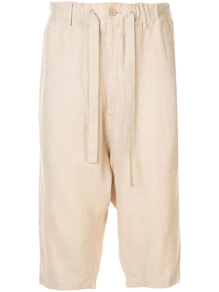 Yohji Yamamoto Pre-owned Drawstring Knee-length Shorts - White
