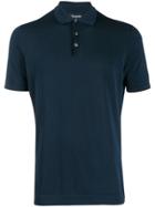 Drumohr Knitted Polo Shirt - Blue