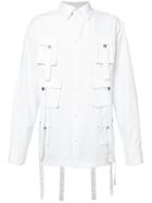 D.gnak Multi Pockets Shirt - White