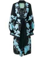 Yuliya Magdych Gooseberry Embroidered Dress - Blue