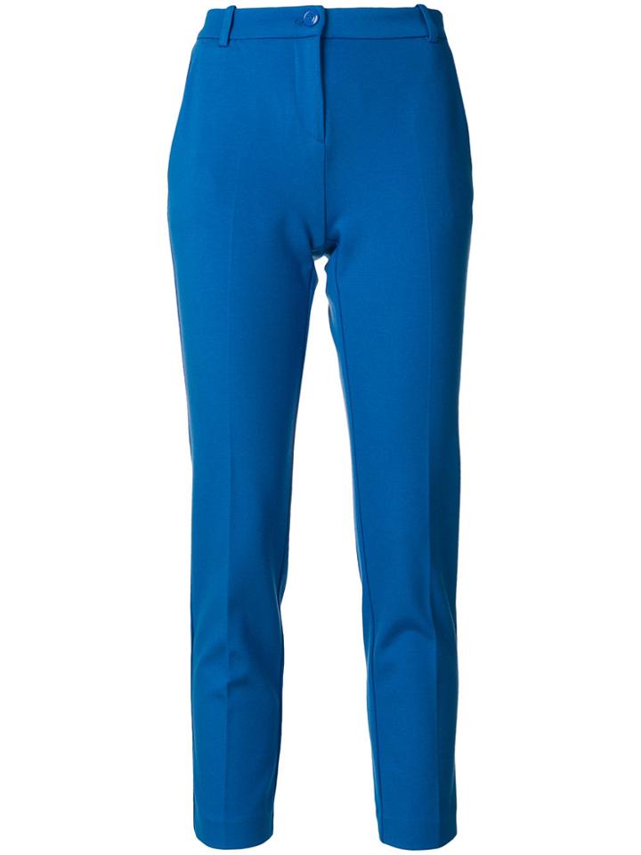 Pinko Cropped Trousers - Blue