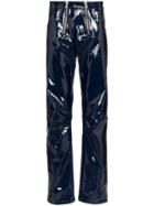 Gmbh Thor Ruched Vinyl Trousers - Blue