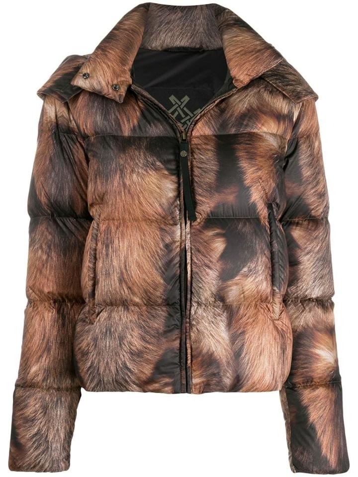 Mr & Mrs Italy Zipped Padded Jacket - Neutrals