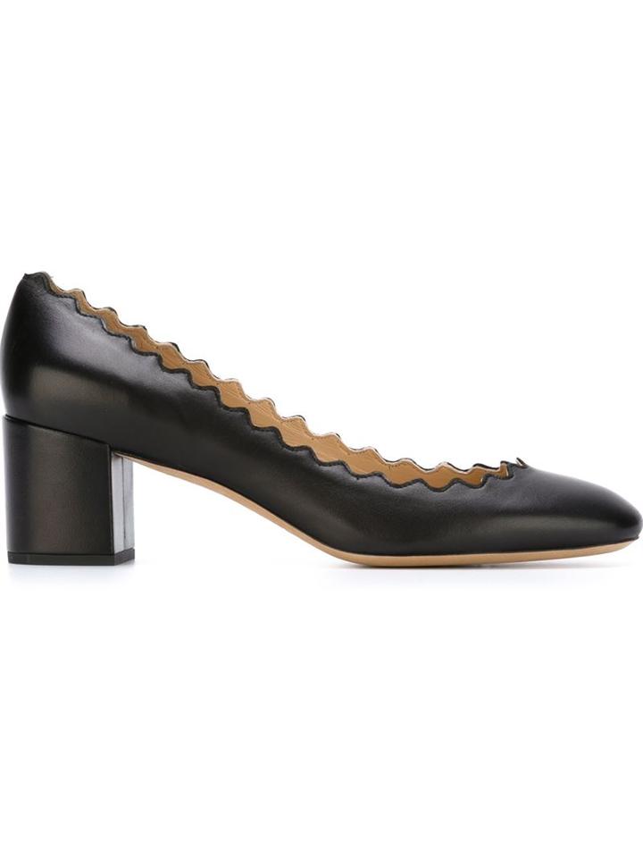 Chloé Lauren Pumps, Women's, Size: 39, Black, Leather