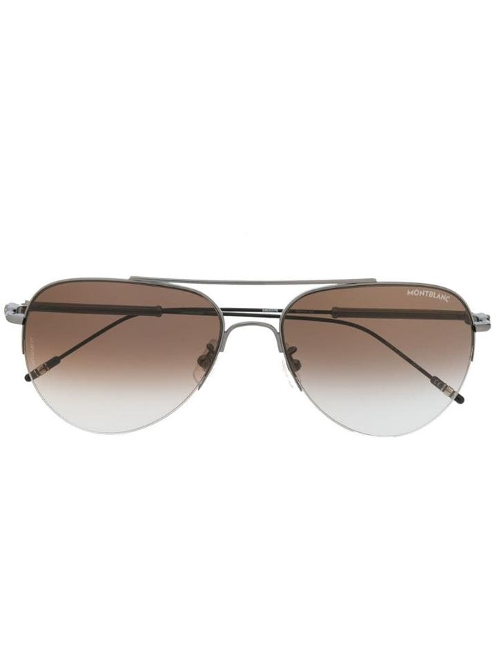 Montblanc Aviator Frame Sunglasses - Metallic