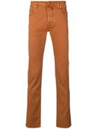 Jacob Cohen Slim Fit Trousers - Orange