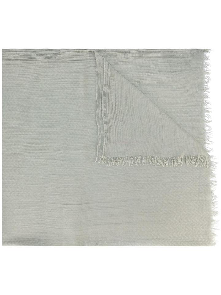 Emporio Armani Frayed Scarf, Women's, Green, Modal