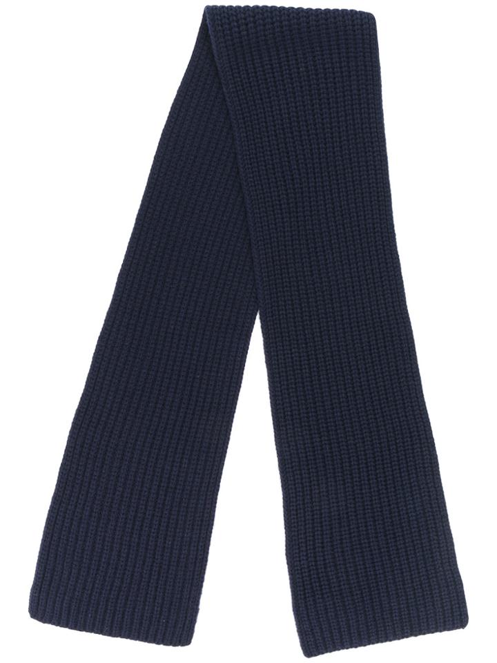Joseph Ribbed Scarf - Blue