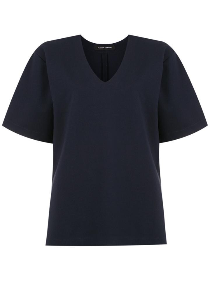 Gloria Coelho Bell Sleeves Blouse - Blue