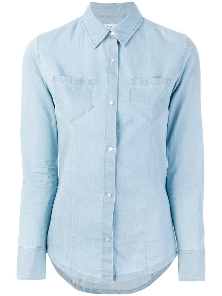 Twin-set Fitted Denim Shirt - Blue