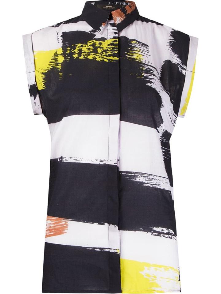 Andrea Marques Abstract Print Shirt, Women's, Size: 36, Black, Cotton