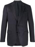 Ermenegildo Zegna Single Breasted Suit Jacket - Blue