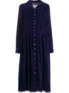 Mm6 Maison Margiela Velvet Shirt Dress - Purple