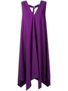 Le Ciel Bleu 'round Flare' Dress, Women's, Size: 36, Pink/purple, Polyurethane/rayon/wool