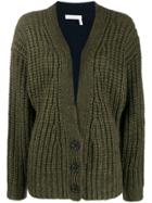 See By Chloé Colour Block Cardigan - Green