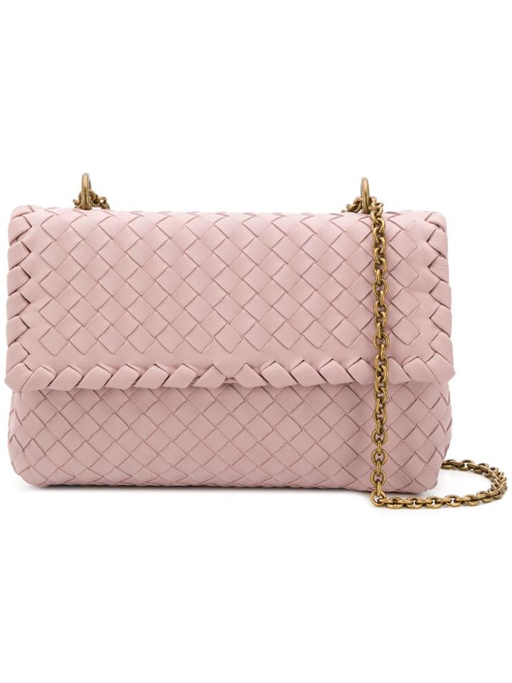 Bottega Veneta Intrecciato Shoulder Bag - Pink