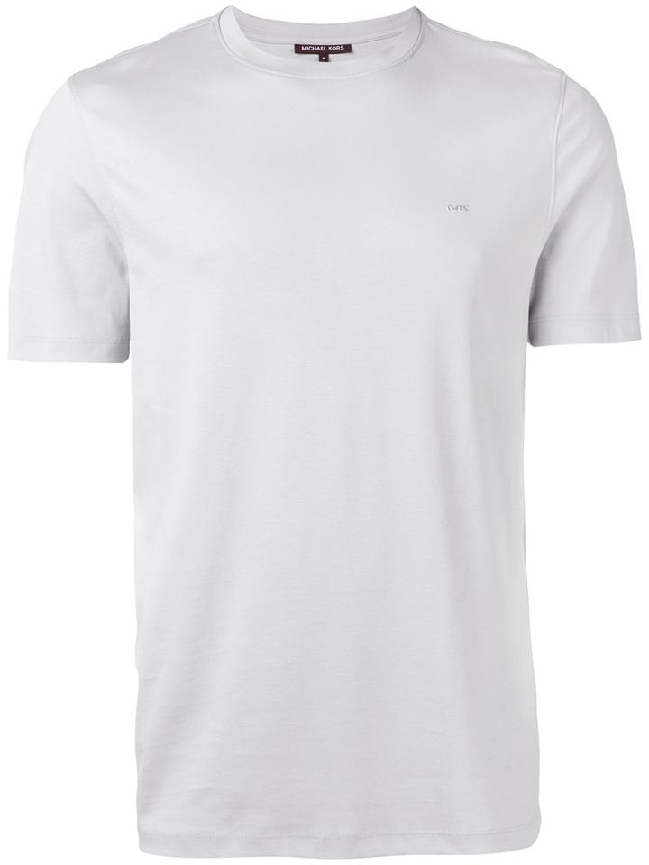 Michael Kors - Round Neck T-shirt - Men - Cotton - L, Grey, Cotton